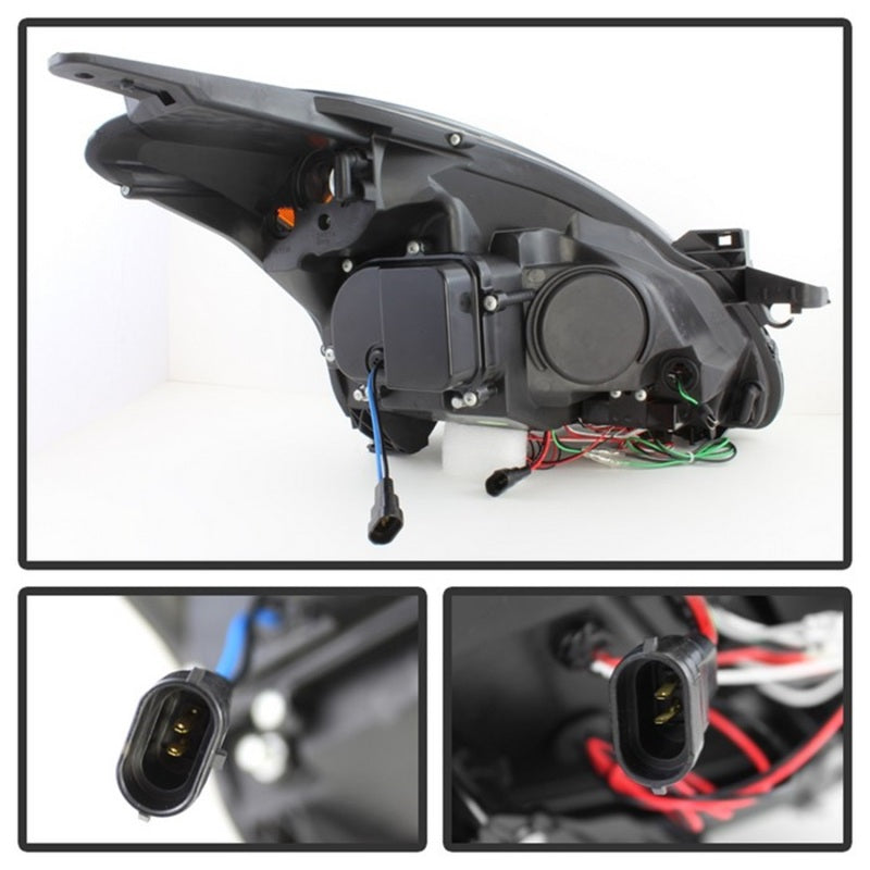 Spyder Nissan Altima 4Dr 10-12 Projector Headlights Light DRL LED Halo Blk PRO-YD-NA104D-LTDRL-BK-SR1 Performance