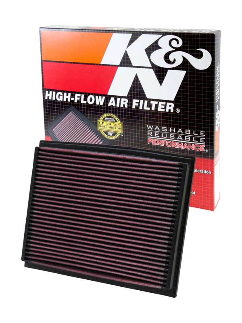 K&N 01-09 Audi A4/RS4/S4 Drop In Air Filter-SR1 Performance