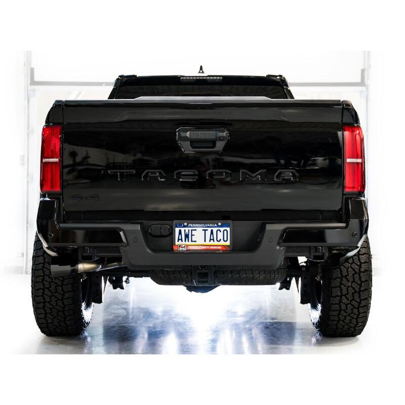 AWE Exhaust for 4th Gen Toyota Tacoma Dual Diamond Black Tips