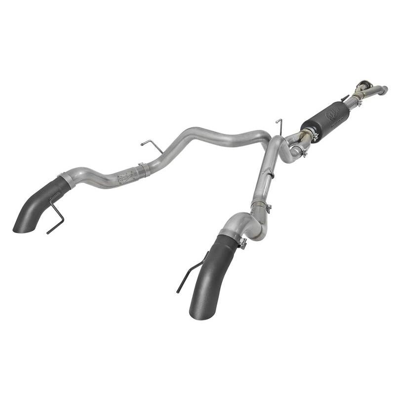 aFe MACH Force-Xp Cat-Back Exhaust w/Dual Hi-Tuck Tips Black 17-18 Ford F-150 Raptor V6-3.5L (tt)-SR1 Performance