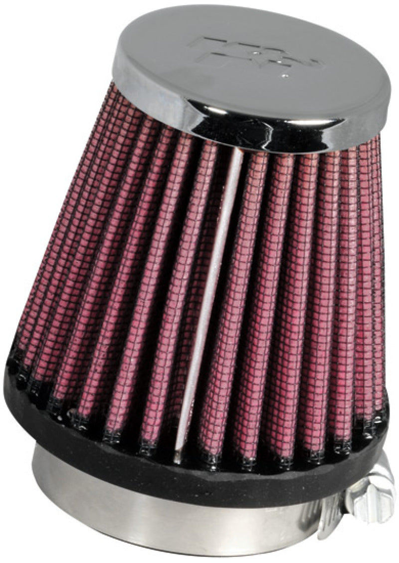 K&N Universal Chrome Filter 1 15/16 inch FLG / 3 inch Base / 2 inch Top / 3 inch Height-SR1 Performance