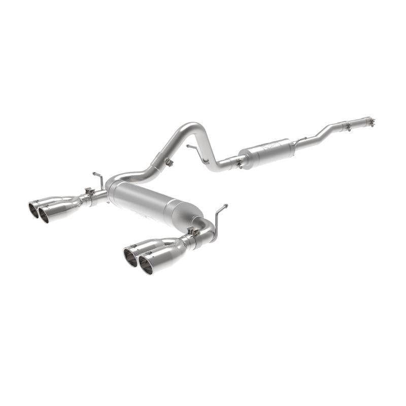 aFe Vulcan Series 2.5in 304SS Cat-Back Exhaust 07-18 Jeep Wrangler (JK) V6-3.6/3.8L w/ Polished Tips-SR1 Performance