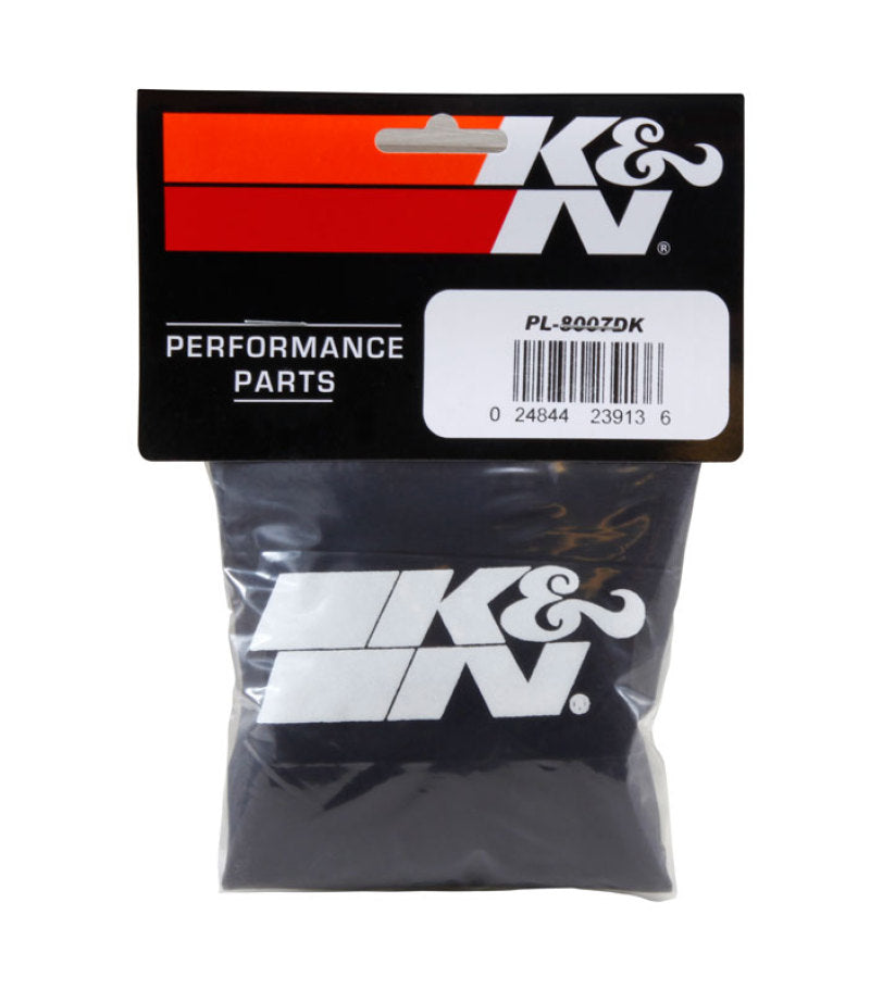 K&N Air Filter Wrap Drycharger - Round Straight - Black for Polaris Ranger-SR1 Performance