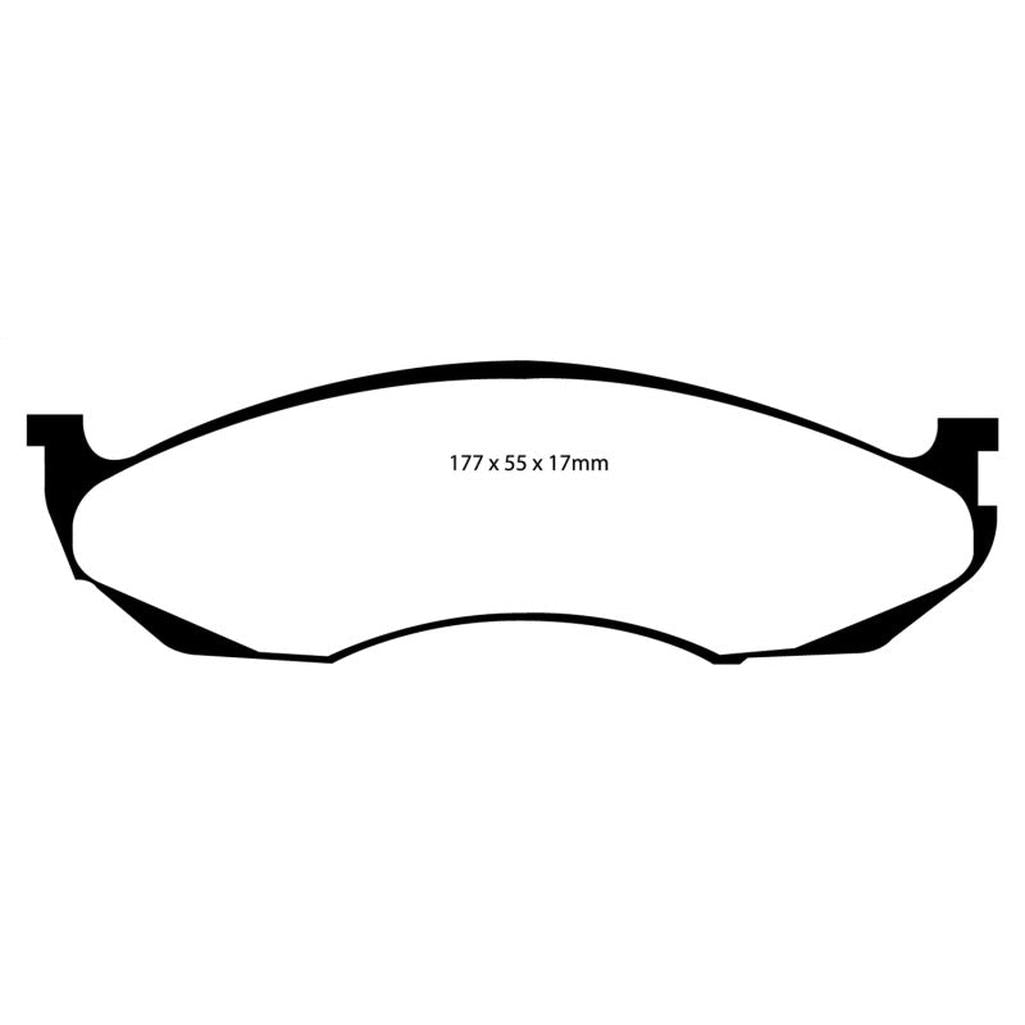 EBC Yellowstuff Front Brake Pads for Jeep Cherokee 1990-1996 – High-Performance Street and Track Use