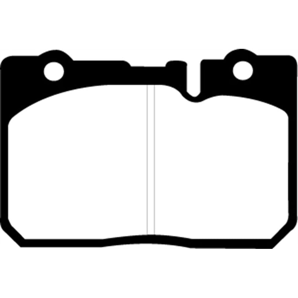 EBC Redstuff Ceramic Low Dust Front Brake Pads for Lexus LS400 (1995-2000) – Part Number DP31154C