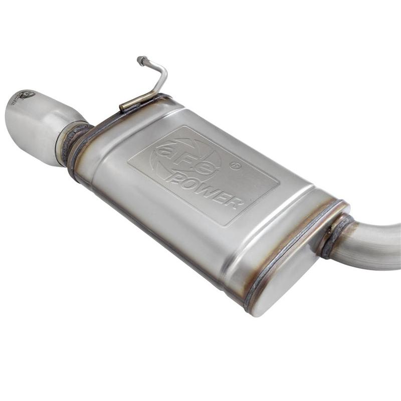 aFe MACHForce XP Exhausts Cat-Back SS-304 EXH w/ Polished Tips 15-16 Ford Mustang EcoBoost 2.3L (t)-SR1 Performance