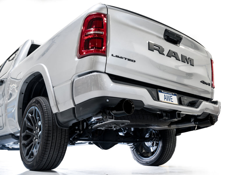 AWE Tuning 0FG Catback Touring Exhaust System for 2025+ RAM 1500 3.0TT with Diamond Black Tips