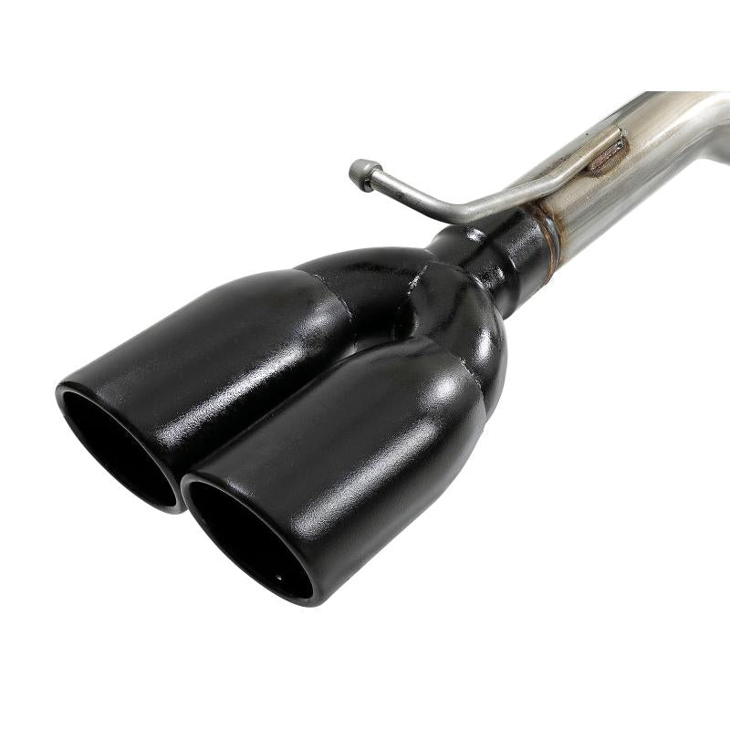 aFe MACH Force-Xp 2-1/2in 304 SS Cat-Back Exhaust 15-21 Dodge Challenger V6-3.6L - Quad Black Tip