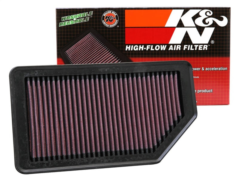 K&N Replacement Air Filter 10.625in O/S Length x 5.75in O/S Width x 1in Height-SR1 Performance