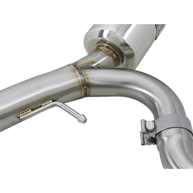 aFe Takeda 3in. to 2.5in. 304 SS C/B Exhaust 08-15 Mitsubishi Lancer EVO I4-2.0L (t) - Black Tips-SR1 Performance