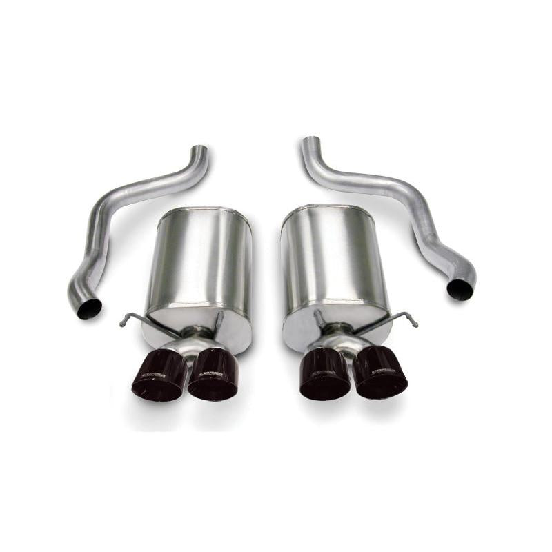 Corsa 2005-2007 Chevrolet Corvette C6 6.0L V8 Black Sport Axle-Back Exhaust