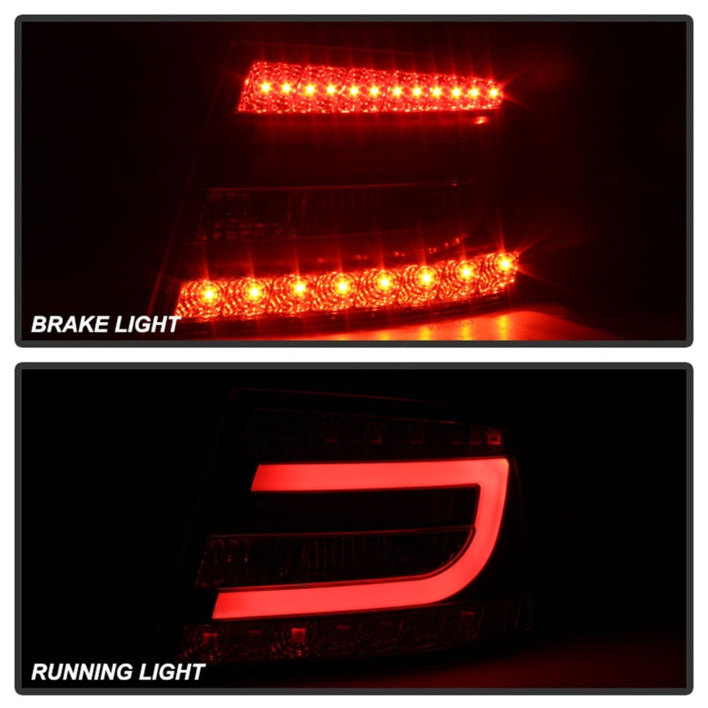 Spyder Audi A6 05-08 4Dr Sedan Only Version 2 Light Bar LED Tail Lights Blk ALT-YD-AA605V2-LBLED-BK