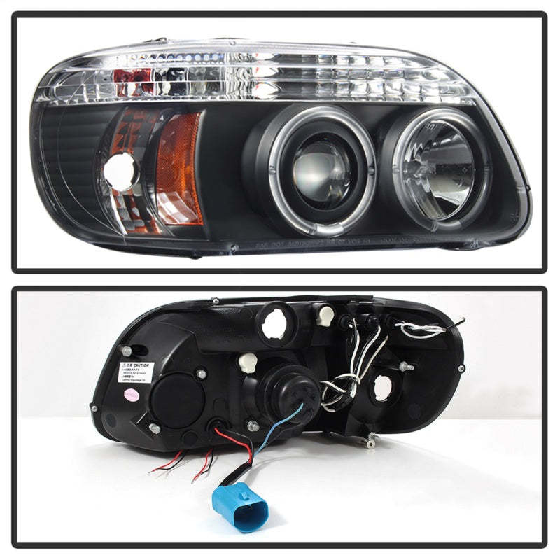 Spyder Ford Explorer 95-01 1PC Projector Headlights LED Halo Blk PRO-YD-FEXP95-HL-1PC-BK-SR1 Performance
