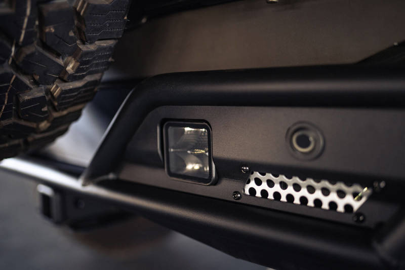 DV8 Offroad 21-23 Ford Bronco Competition Series Rear Bumper with LED Light Mounts and Factory Sensor Integration