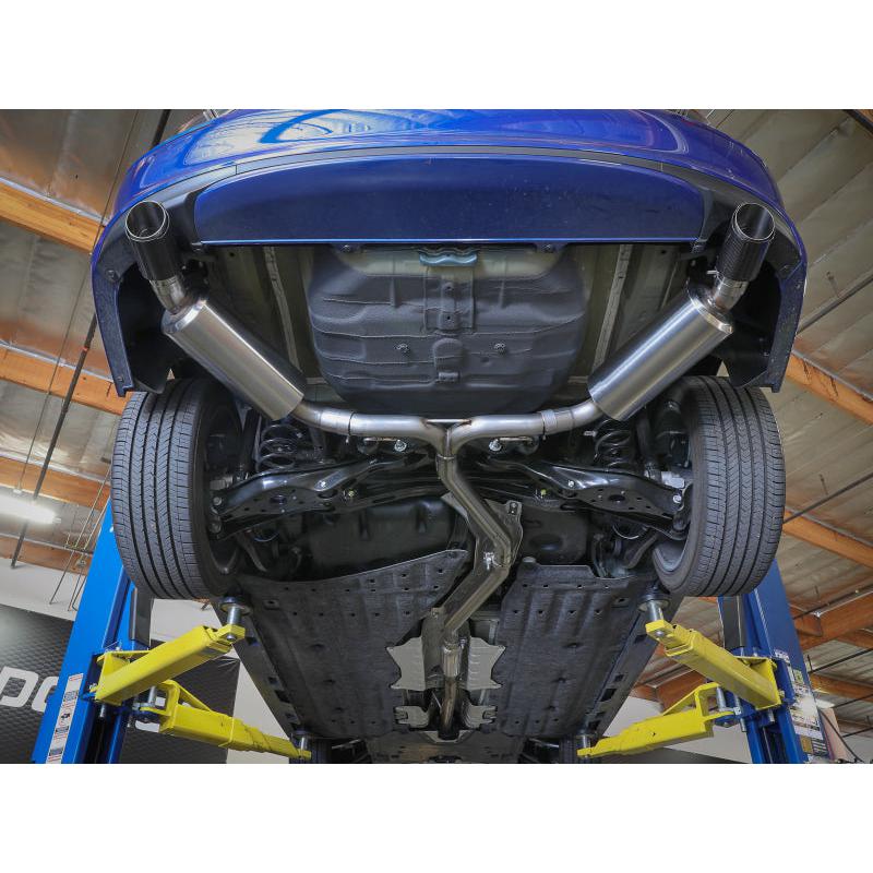 aFe Takeda 2.5in 304 SS Cat-Back Exhaust System w/CF Tips 2022+ Honda Civic L4-1.5L (t)-SR1 Performance