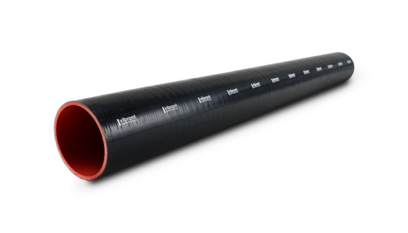 Vibrant 4 Ply Reinforced Silicone Straight Hose Coupling - 2.75in I.D. x 36in long (BLACK)
