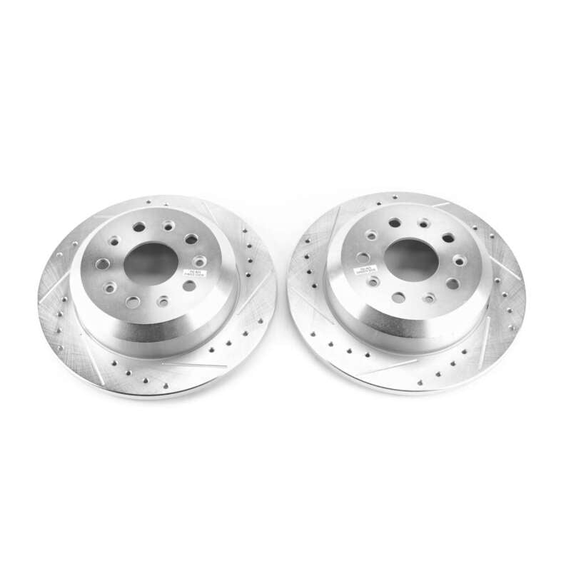 Power Stop 2018 Jeep Wrangler Rear Evolution Drilled & Slotted Rotors - Pair-SR1 Performance