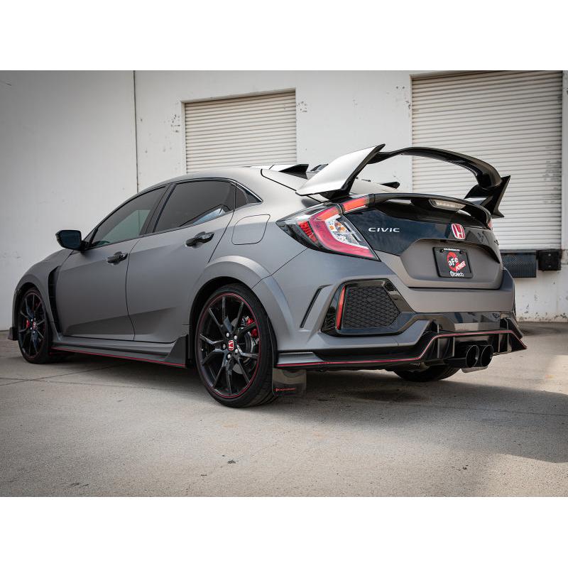 aFe Takeda 2.5in 304SS Axle-Back Exhaust System 17-19 Honda Civic Type R L4-2.0L (t) - Black Tip-SR1 Performance
