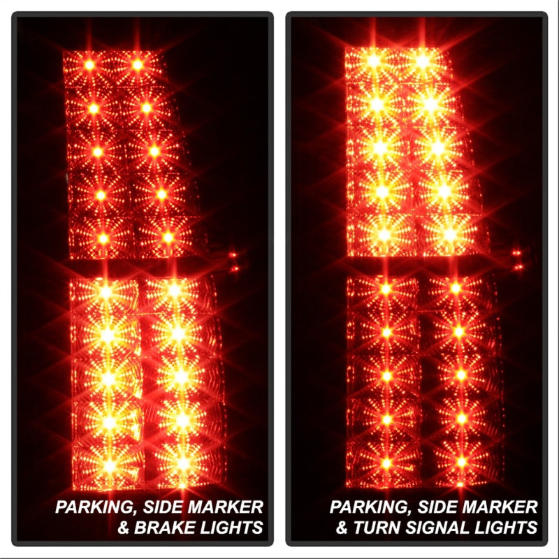 Spyder Chevy Suburban/GMC Yukon/Yukon Denali 07-14 LED Tail Lights Blk ALT-YD-CSUB07-LED-BK-SR1 Performance