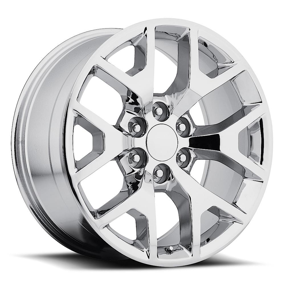 22X9 6X5.5 +31 HB 78.1 2014 SIERRA 744 CHROME WITH CAP-SR1 Performance