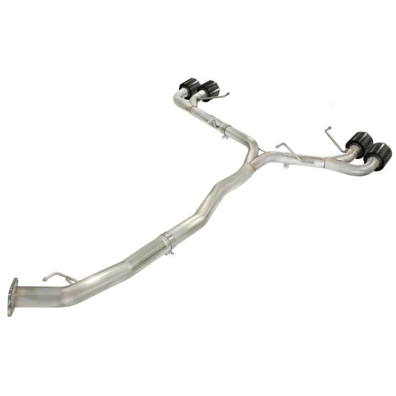 aFe Takeda 3in SS Exhaust Cat-Back 09-14 Nissan GTR V6 3.8L Carbon Fiber Tips-SR1 Performance