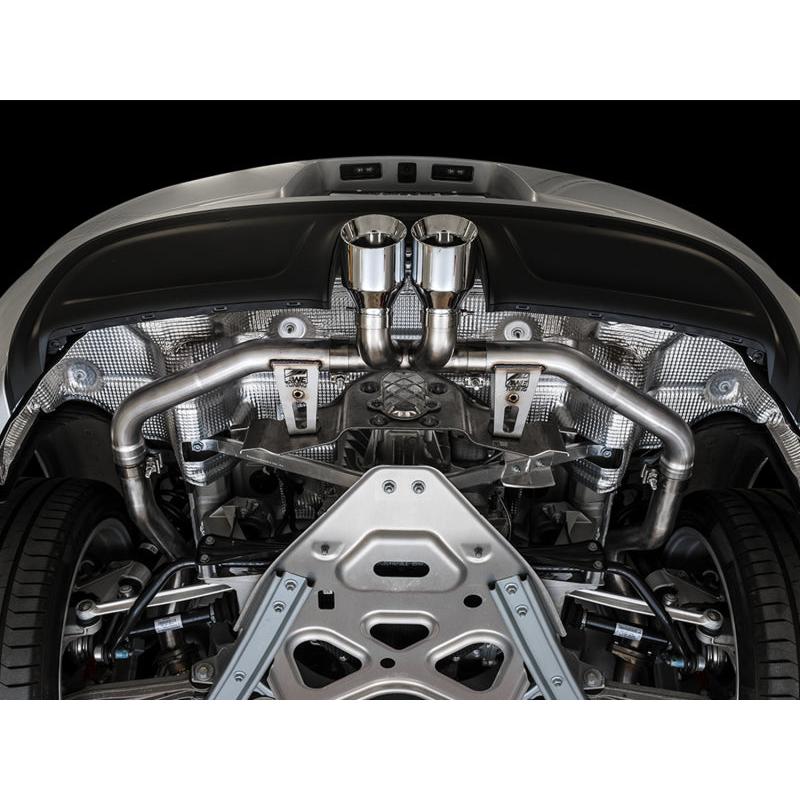 AWE Tuning Porsche 718 Boxster / Cayman Track Edition Exhaust - Chrome Silver Tips