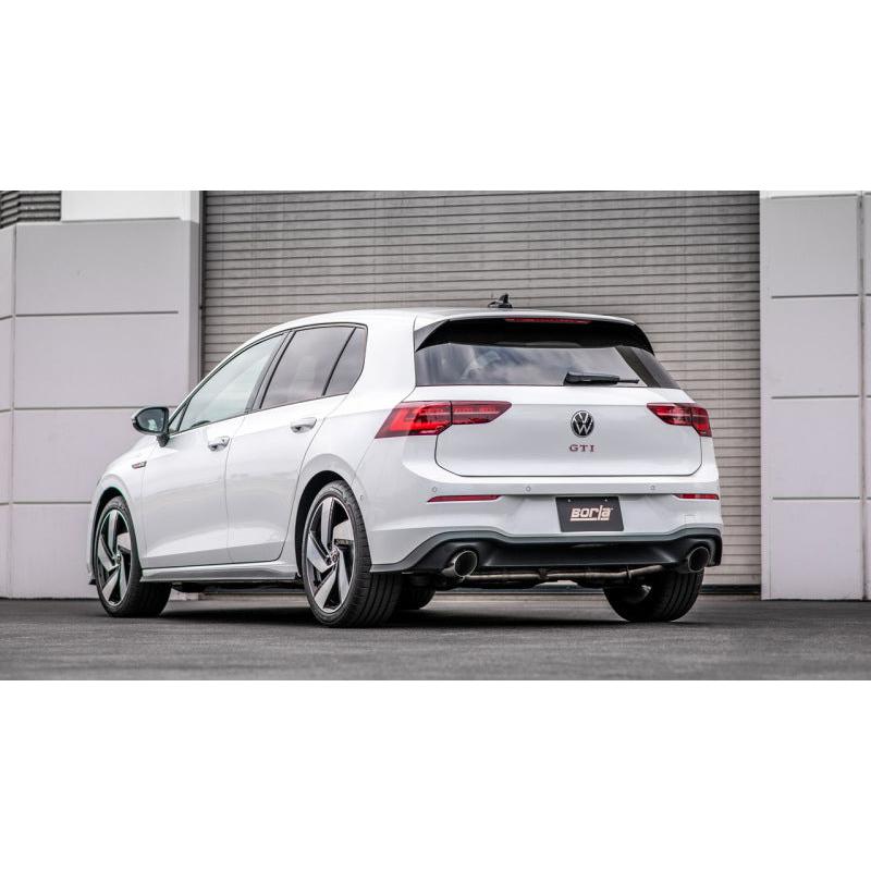 Borla 22-23 Volkswagen Golf GTI 2.0L AT/MT 3inch S-Type Cat-Back Exhaust - 4in Brushed SS Tips