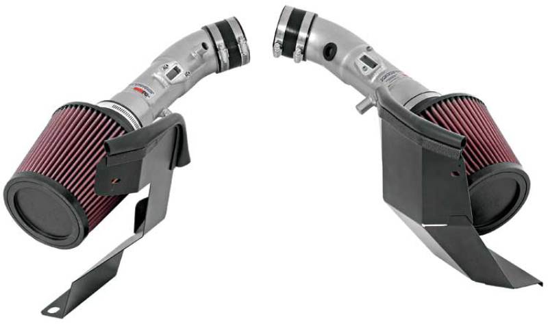 K&N 07-08 G35 Dual Silver Typhoon Short Ram Intakes-SR1 Performance