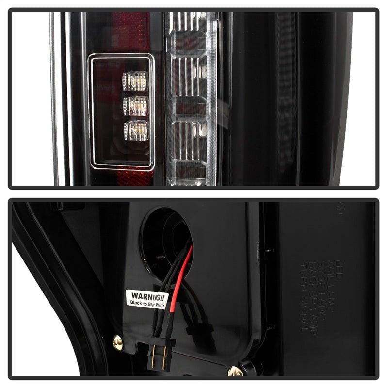 Spyder 17-18 Ford F-250 Super Duty (Excl LED Models) LED Tail Lights - Black (ALT-YD-FS17-LED-BK)-SR1 Performance