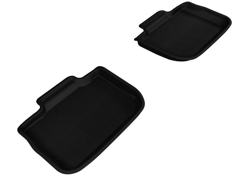 3D MAXpider 2011-2020 Dodge/Chrysler Charger/300/300C Kagu 2nd Row Floormats - Black-SR1 Performance
