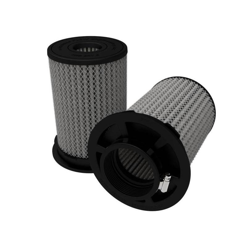 aFe MagnumFLOW Air Filters 3in F x 5-1/2in B x 5-1/4in T (Inverted) x 8in H - Pair-SR1 Performance