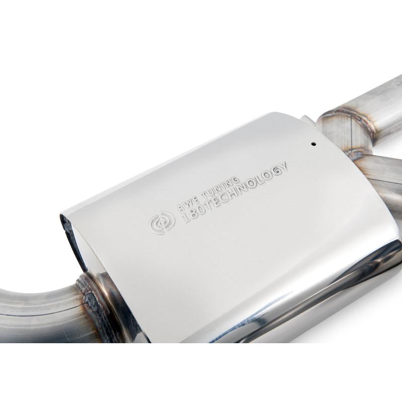 AWE Tuning Audi C7.5 A7 3.0T Touring Edition Exhaust - Quad Outlet Chrome Silver Tips