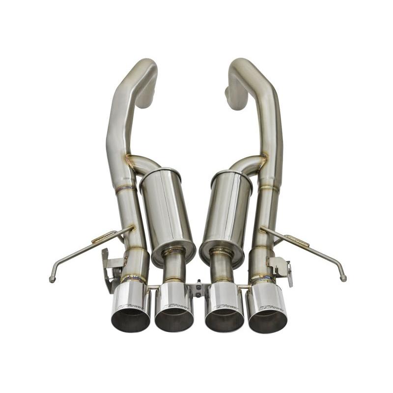 aFe MACHForce XP 3in-2 1/2in Axle Back 304SS Exhaust w/ Polished Tips 15-17 Chevy Corvette Z06