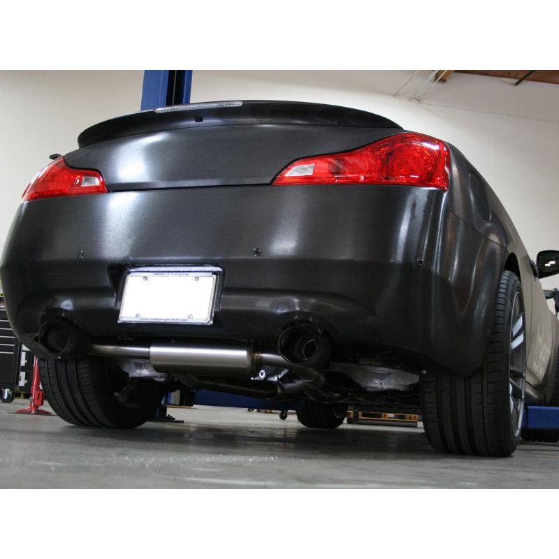 aFe Takeda 2-1/2 in 304 SS Cat-Back Exhaust System Infiniti G37 08-13/Q60 14-15 V6-3.7 w/ Black Tips-SR1 Performance