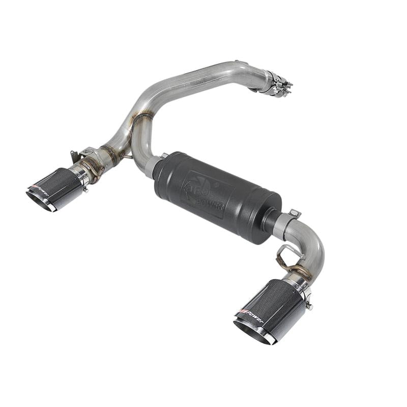 aFe Takeda 3in 304 SS Axle-Back Exhaust System w/ Carbon Fiber Tips 16-18 Ford Focus RS I4-2.3L (t)-SR1 Performance