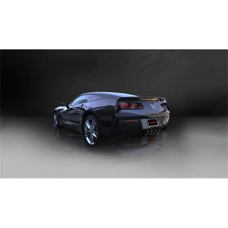 Corsa 14-19 Chevy Corvette C7 Coupe 6.2L V8 AT/MT 2.75in Valve-Back Dual Rear Exit Black Xtreme Exht-SR1 Performance