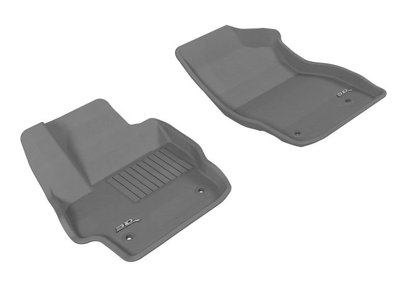 3D MAXpider 2010-2013 Mazda Mazda3 Kagu 1st Row Floormat - Gray-SR1 Performance