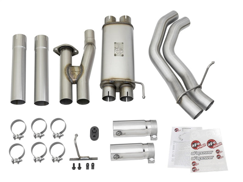 aFe POWER Rebel Series 3in 409 SS Cat Back Exhaust w/ Polished Tips 17 Ford F-150 Raptor V6-3.5L-SR1 Performance