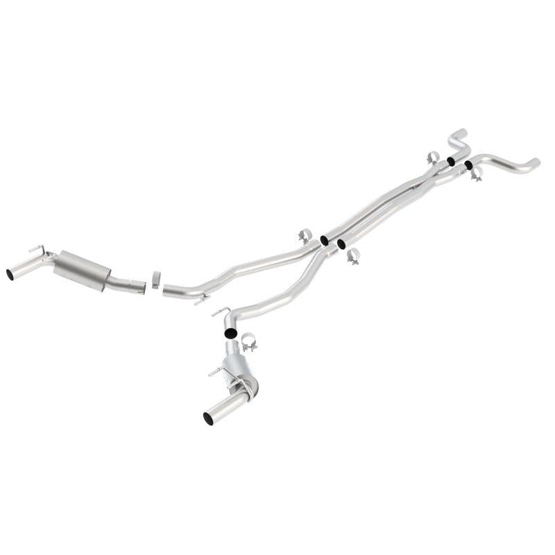 Borla 2010 Camaro 6.2L V8 S Type Catback Exhaust w/o Tips works w/ factory ground affects package ON