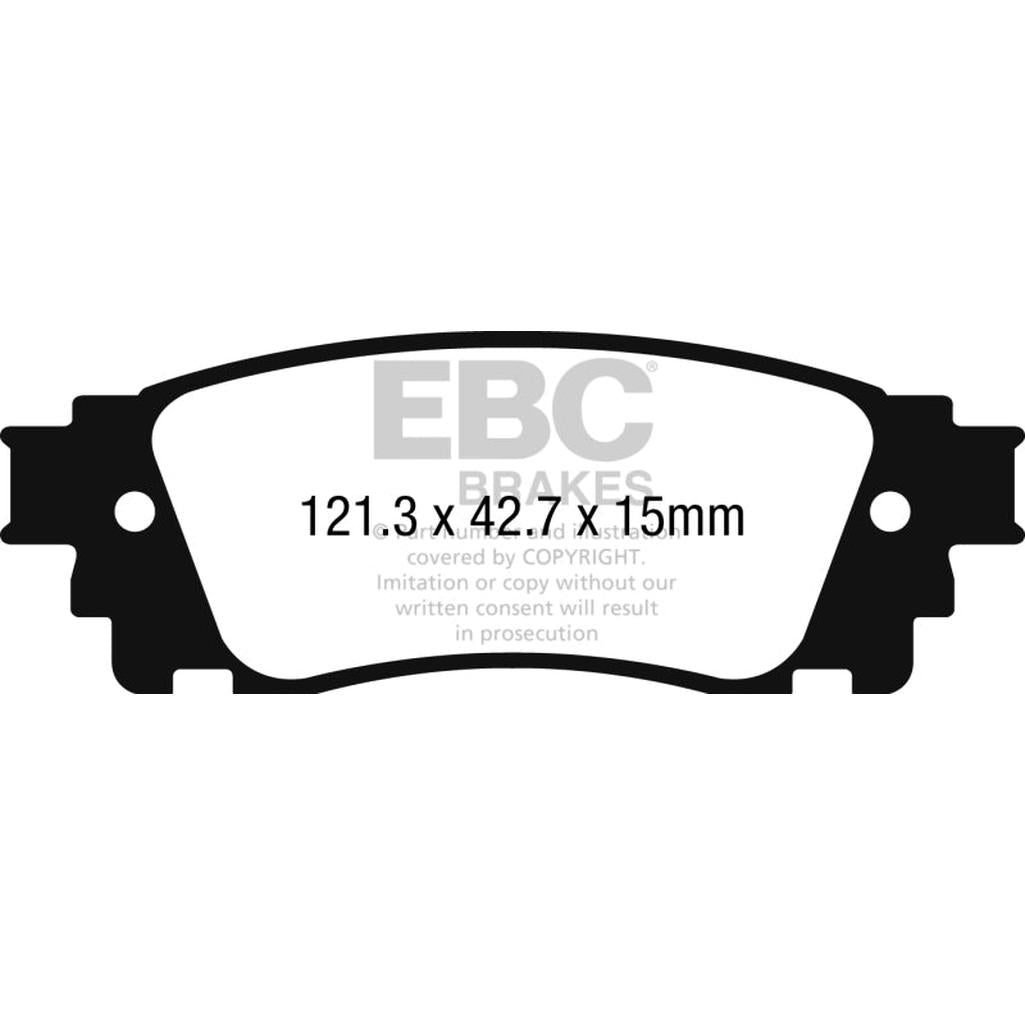 EBC Yellowstuff Rear Brake Pads for Lexus NX and Toyota C-HR – High-Performance Street and Track Use