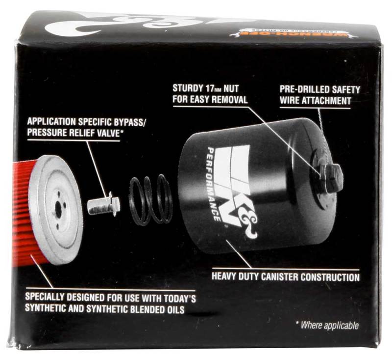K&N BMW 3.063in OD x 2.156in H Oil Filter-SR1 Performance