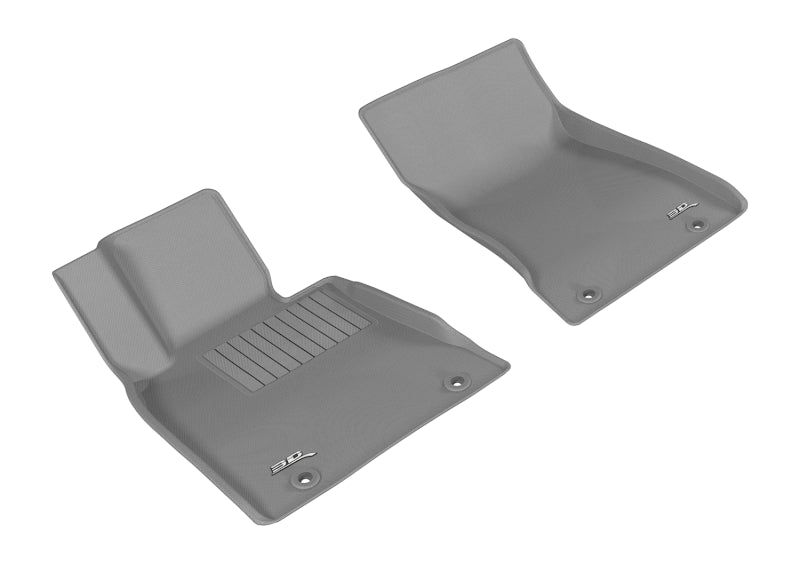 3D MAXpider 2015-2019 Genesis/Hyundai G80/Genesis Sedan Kagu 1st Row Floormat - Gray-SR1 Performance