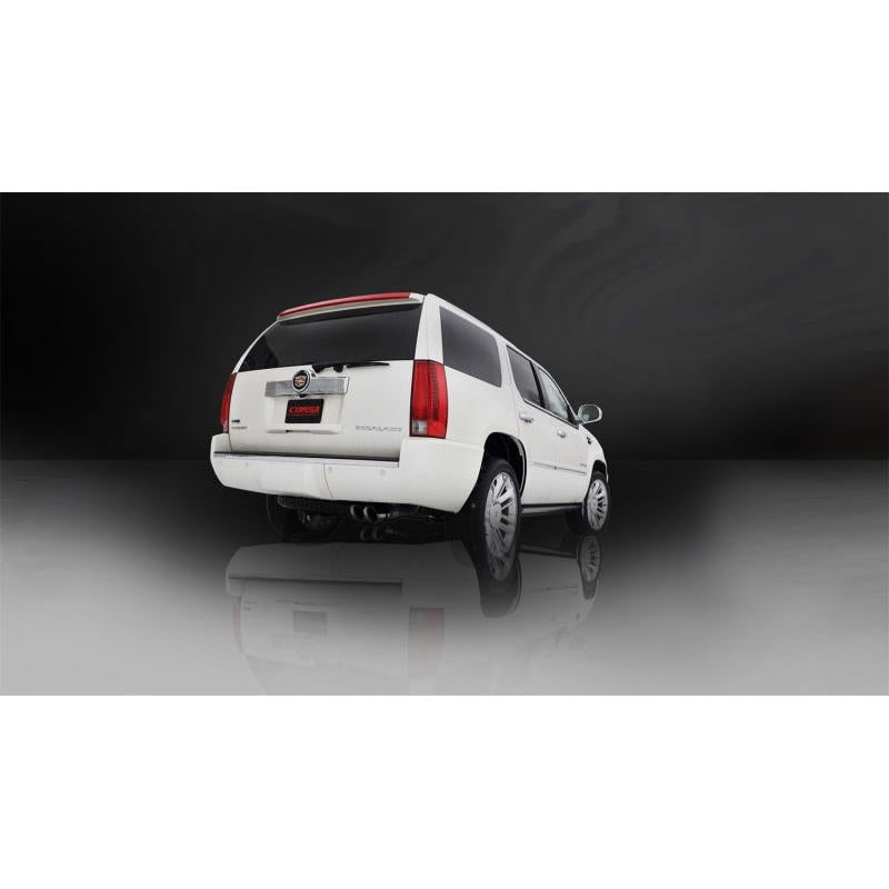 Corsa 2011-2014 GMC Yukon 6.2L V8 3in Cat-Back Single Side w Twin 4in Black Pro-Series Tips