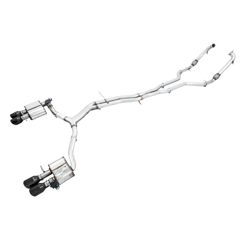 AWE Tuning Audi B9 S5 Sportback SwitchPath Exhaust - Non-Resonated (Black 102mm Tips)