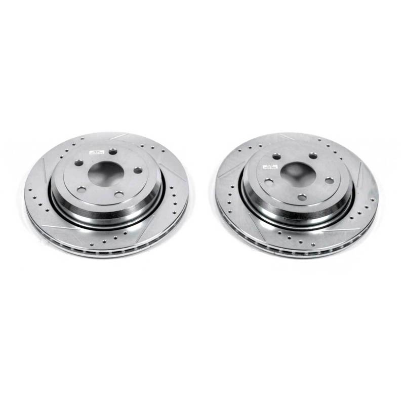 Power Stop 11-19 Dodge Durango Rear Evolution Drilled & Slotted Rotors - Pair-SR1 Performance