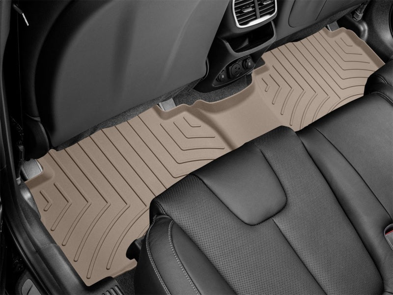 WeatherTech Rear FloorLiner HP for Hyundai Santa Fe 2019-2020 – Tan, Custom Fit, High-Performance Rubber-Like Material