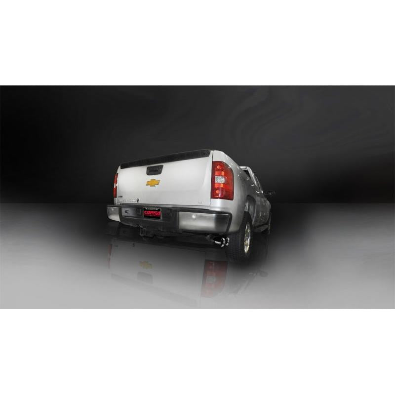 Corsa 2011-2013 GMC Sierra Ext. Cab/Std. Bed 1500 6.2L V8 Black Sport Cat-Back Exhaust