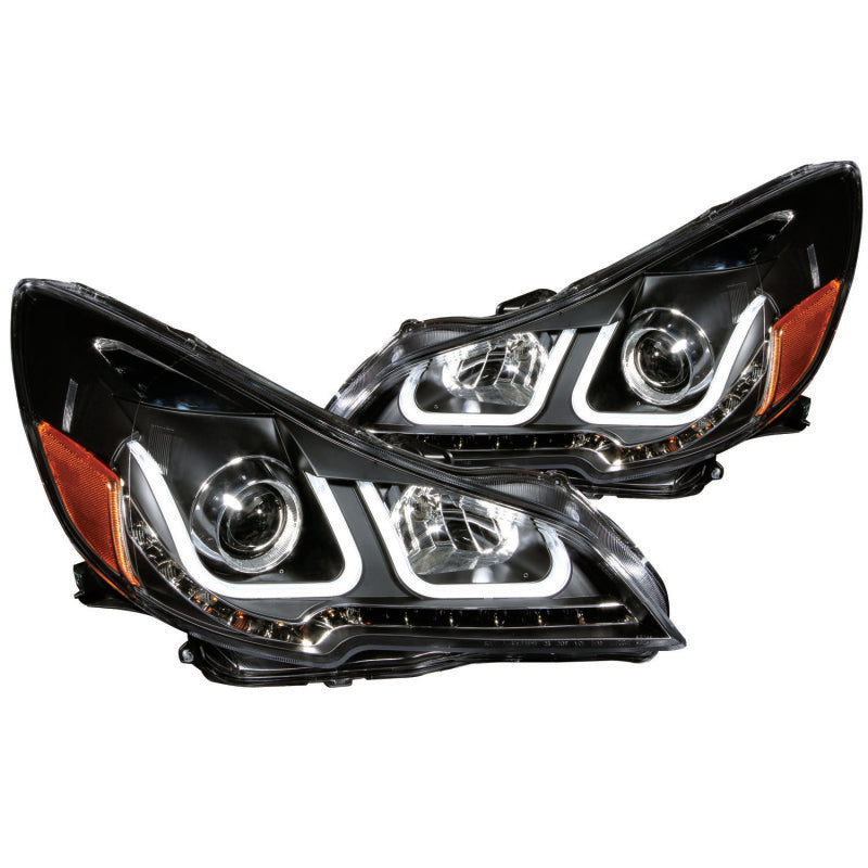 ANZO 2010-2014 Subaru Outback Projector Headlights w/ U-Bar Black-SR1 Performance