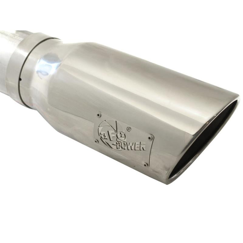 aFe MACHForce XP 5in DPF-Back Stainless Steel Exh Sys, polished tip,Ford Diesel Trucks 08-10 V8-6.4L-SR1 Performance