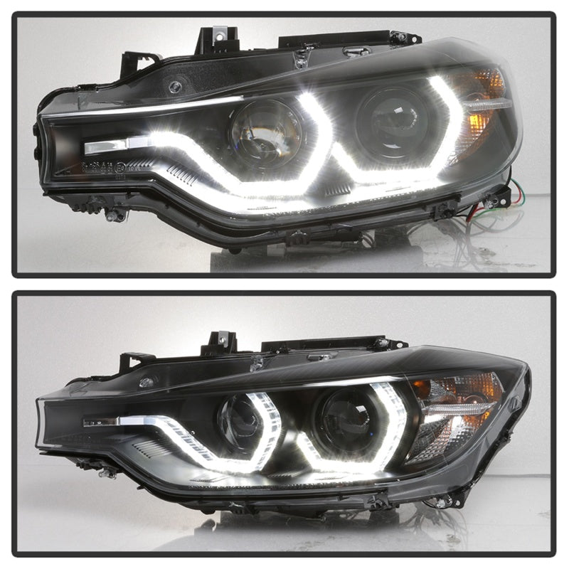 Spyder 12-14 BMW F30 3 Series 4DR Projector Headlights - Black PRO-YD-BMWF3012-AFSHID-BK-SR1 Performance